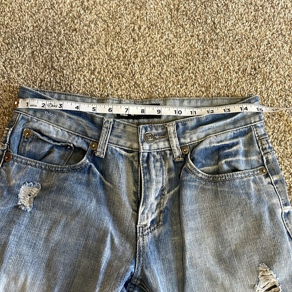 CJ Black Low Rise Slim Straight Jeans 29/32 - Picture 6 of 8